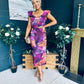 Jasmin Detailed Midi Dress Violet