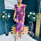 Jasmin Detailed Midi Dress Violet