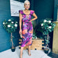 Jasmin Detailed Midi Dress Violet