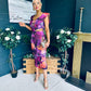 Jasmin Detailed Midi Dress Violet