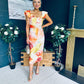 Jasmin Detailed Midi Dress Yellow