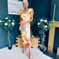 Jasmin Detailed Midi Dress Yellow