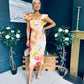 Jasmin Detailed Midi Dress Yellow