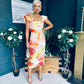Jasmin Detailed Midi Dress Yellow