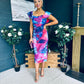Jasmin Detailed Midi Dress Pink