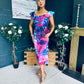 Jasmin Detailed Midi Dress Pink