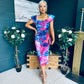 Jasmin Detailed Midi Dress Pink