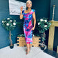 Jasmin Detailed Midi Dress Pink