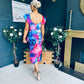 Jasmin Detailed Midi Dress Pink