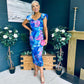 Jasmin Detailed Midi Dress Blue