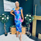 Jasmin Detailed Midi Dress Blue