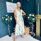 Bronagh Detailed Midi Dress Floral Yellow/Blue