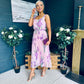 Bronagh Detailed Midi Dress Floral Pink