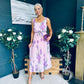Bronagh Detailed Midi Dress Floral Pink