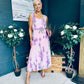 Bronagh Detailed Midi Dress Floral Pink