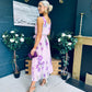 Bronagh Detailed Midi Dress Floral Pink