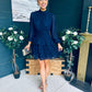 Silvia Banded Mini Dress Navy