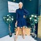 Silvia Banded Mini Dress Navy