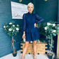 Silvia Banded Mini Dress Navy