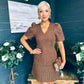 Liah Puff Sleeve Mini Dress Coco