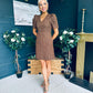 Liah Puff Sleeve Mini Dress Coco