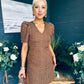 Liah Puff Sleeve Mini Dress Coco