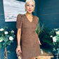 Liah Puff Sleeve Mini Dress Coco