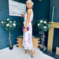 Bronagh Detailed Midi Dress Floral Cream