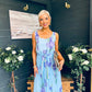 Bronagh Detailed Midi Dress Floral Blue