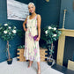 Bronagh Detailed Midi Dress Floral Yellow/Pink