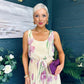 Bronagh Detailed Midi Dress Floral Yellow/Pink