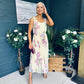 Bronagh Detailed Midi Dress Floral Yellow/Pink