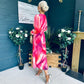 Brianna Banded Midi Dress Ruby