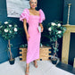 Ivy Embellished Occasion Dress Pink