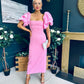 Ivy Embellished Occasion Dress Pink