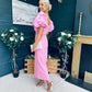 Ivy Embellished Occasion Dress Pink