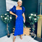 Ivy Embellished Occasion Dress Cobalt