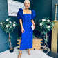 Ivy Embellished Occasion Dress Cobalt