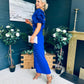 Ivy Embellished Occasion Dress Cobalt