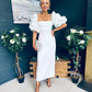 Ivy Embellished Occasion Dress White