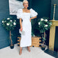 Ivy Embellished Occasion Dress White