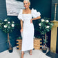 Ivy Embellished Occasion Dress White