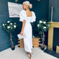 Ivy Embellished Occasion Dress White