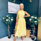 Francesca Detailed Midi Dress Yellow