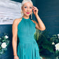 Francesca Detailed Midi Dress Forest
