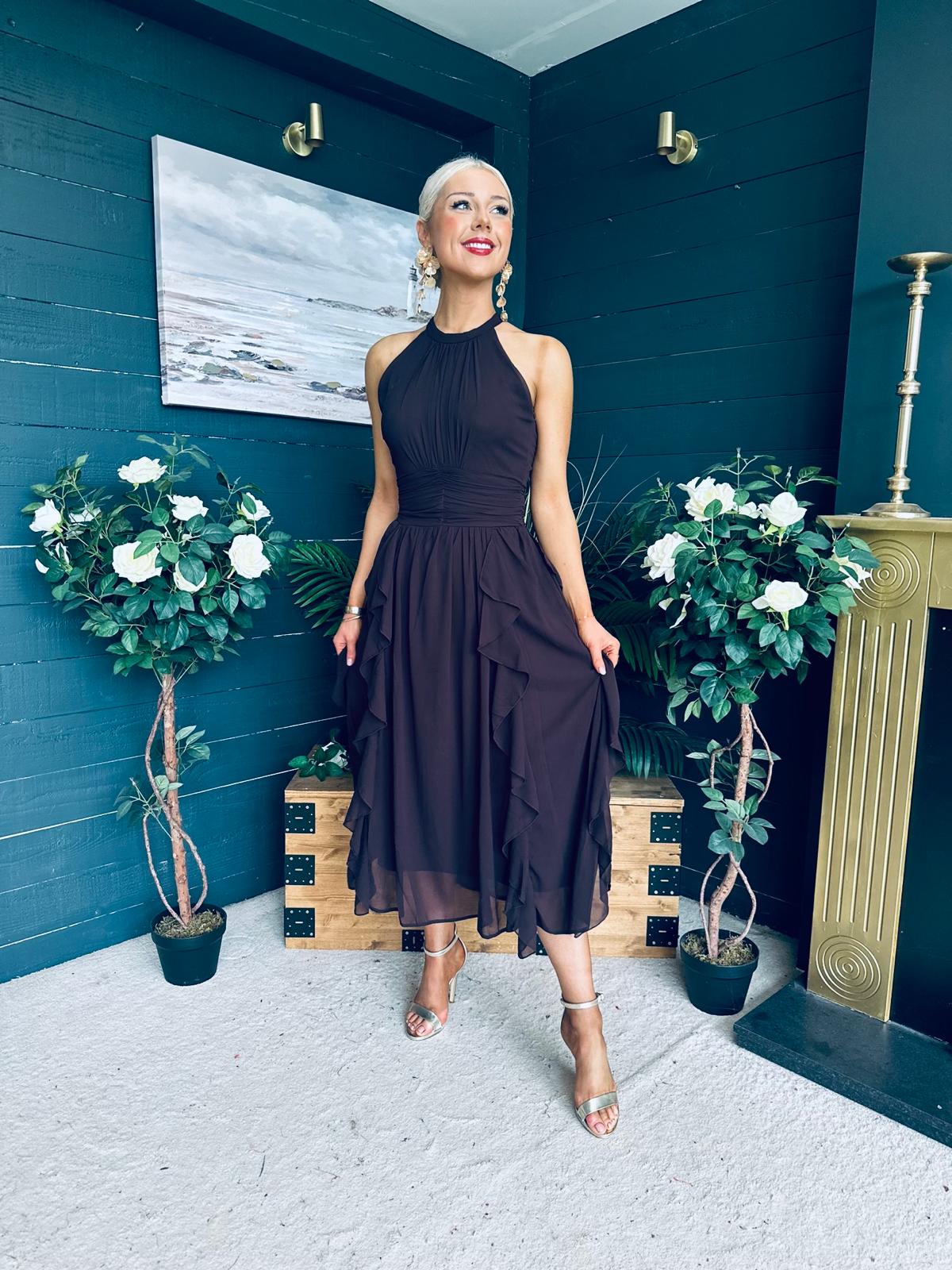 Francesca Detailed Midi Dress Coco