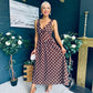 Jordyn Banded Midi Dress Coco