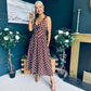 Jordyn Banded Midi Dress Coco