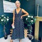 Jordyn Banded Midi Dress Black