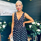 Jordyn Banded Midi Dress Black